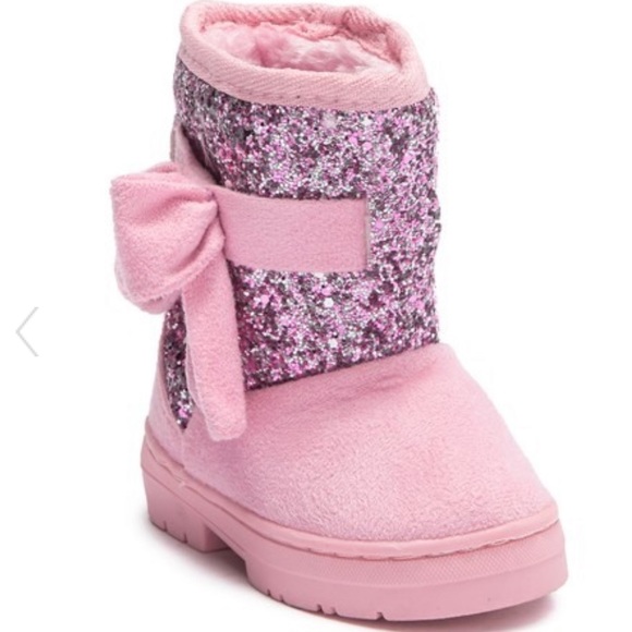 bebe Other - Bebe Glitter Toddler Boot with Bow